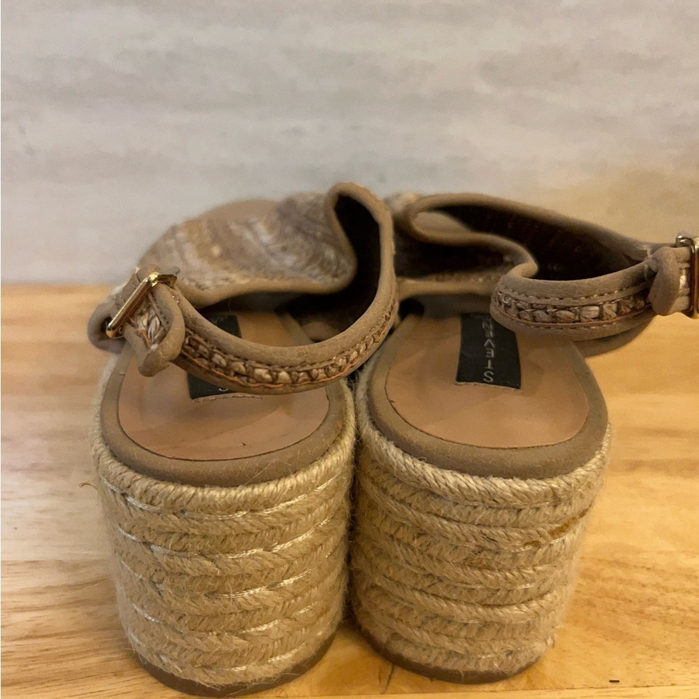 Steven By Steve Madden Courage Espadrille wedge Sandal Woven Raffia Material - Picture 5 of 13